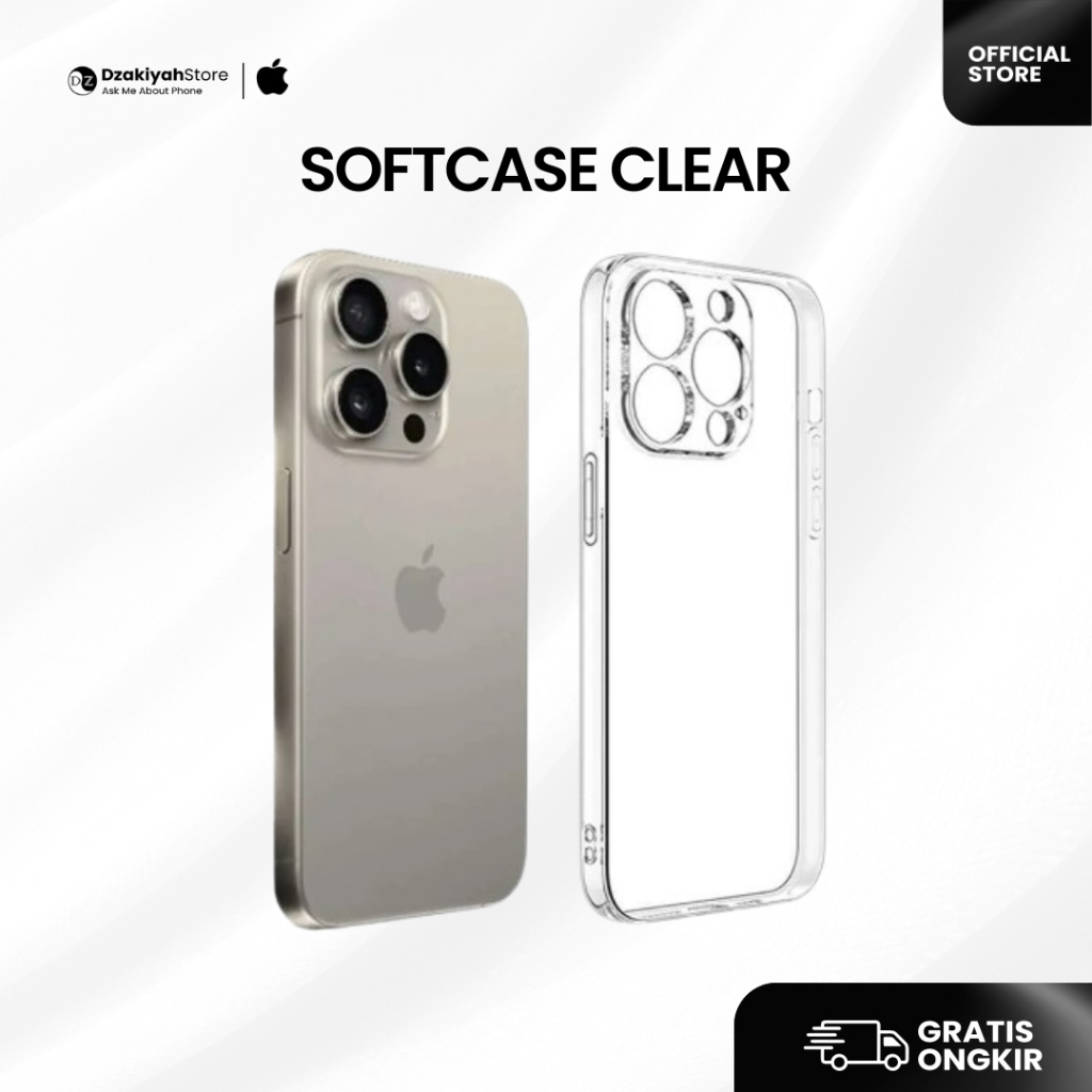 SOFTCASE CLEAR IPHONE ALL TYPE - BENING SILICONE