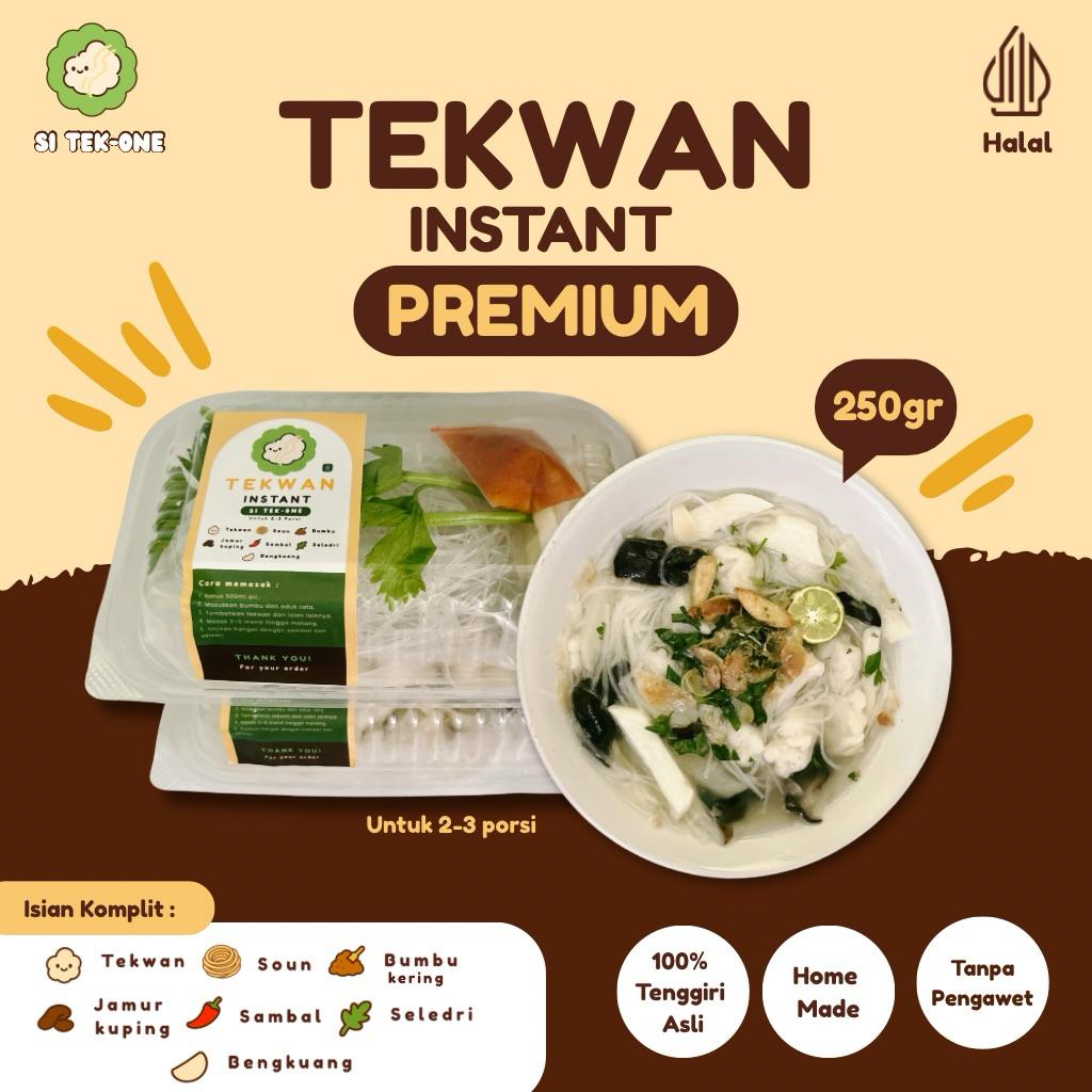 

Tekwan Instan Tenggiri Premium Si Tek-One (250gr)