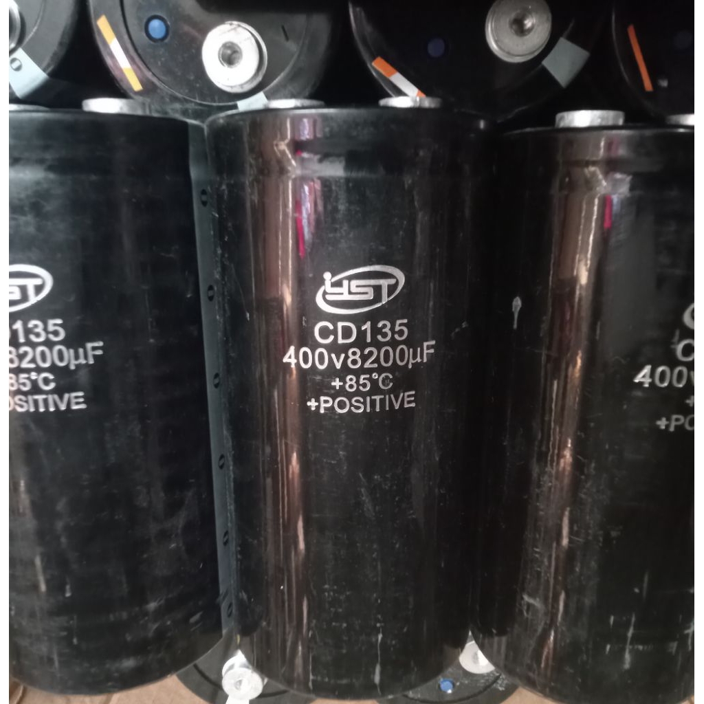 ELCO 400V 8200UF T 15.5CM D 7.7CM BEKAS