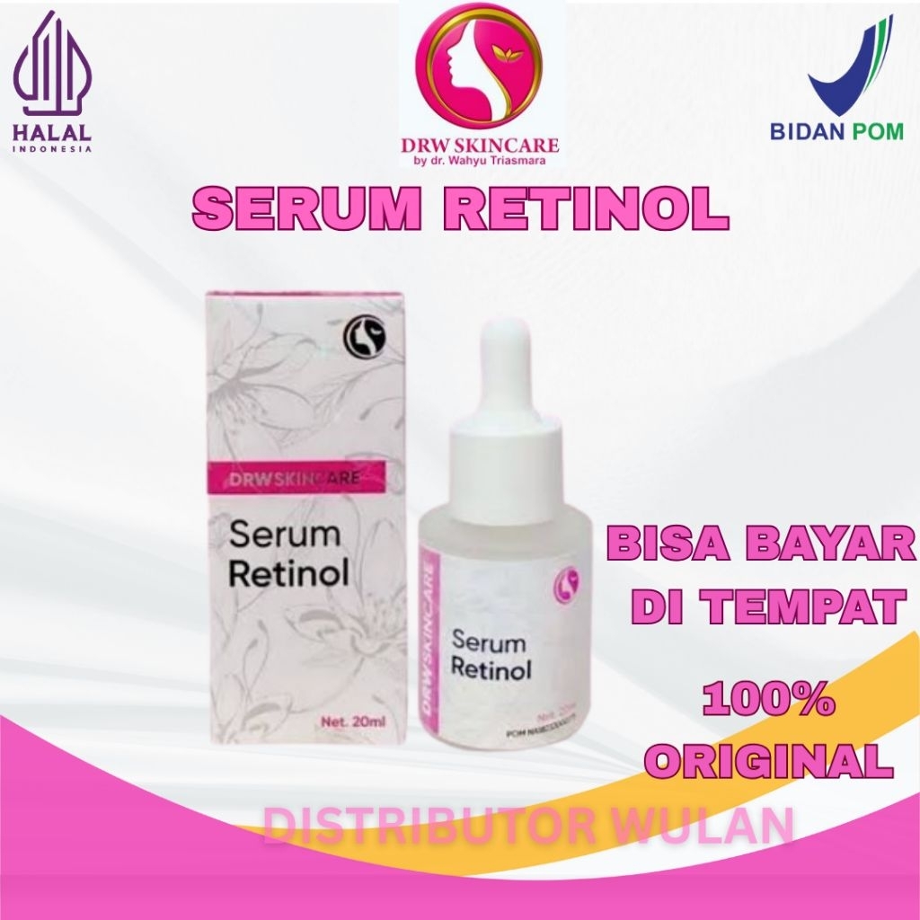 SERUM RETINOL DRW SKINCARE ORIGINAL PENUAAN DINI SERUM FLEK HITAM PORI LEBAR