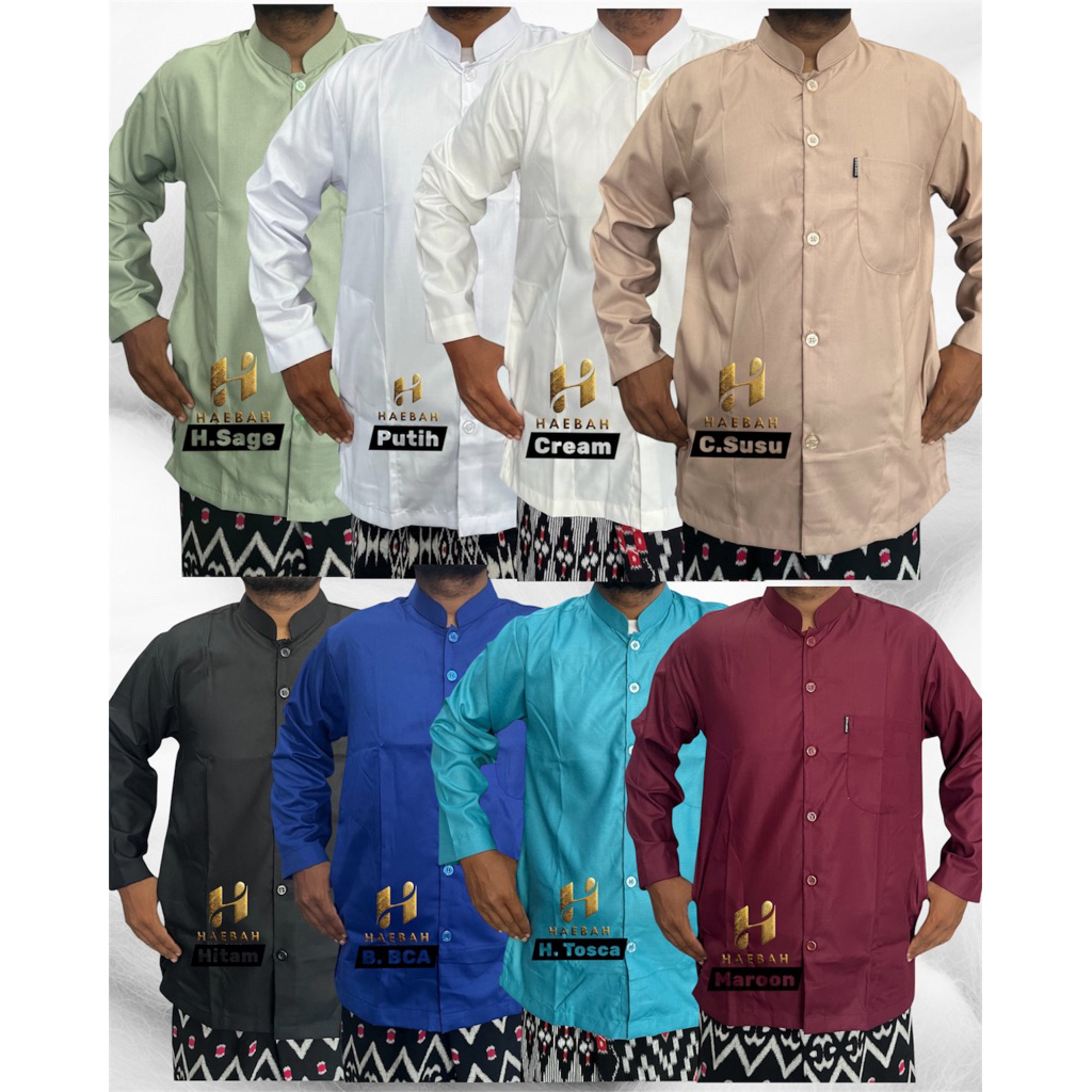 Baju Takwa Putih Muslim Pria Dewasa Baju Koko Haibah By Haebah