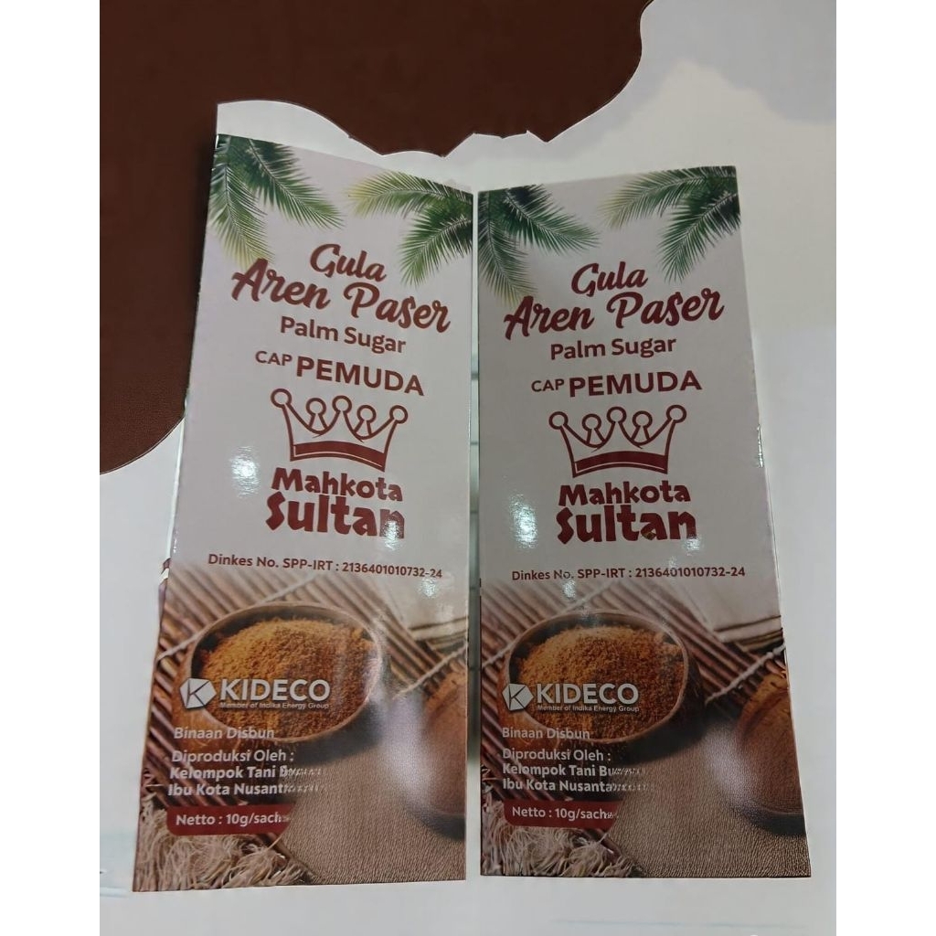 

Gula Aren Paser Palm Sugar - 10g Cap Pemuda Mahkota Sultan
