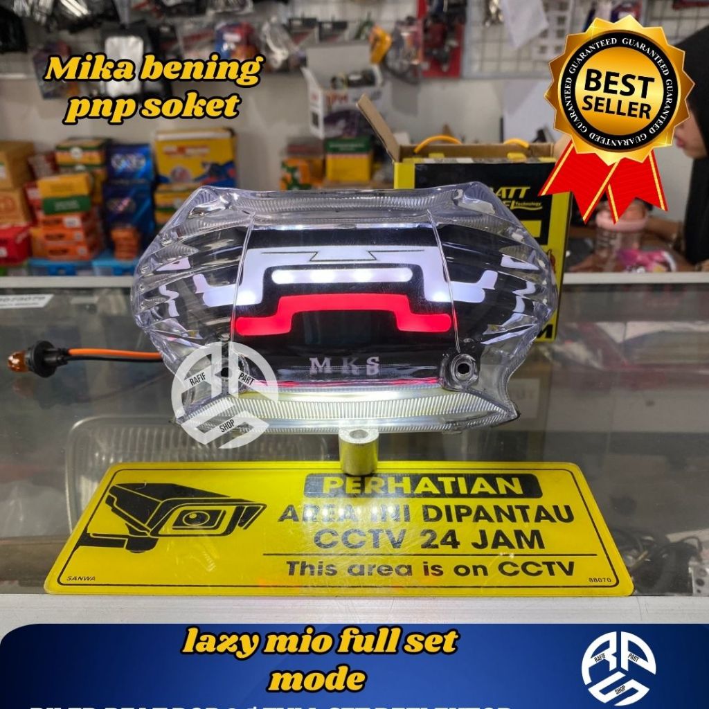 lampu stop belakang mio sporty modif lazy motif MKS baru