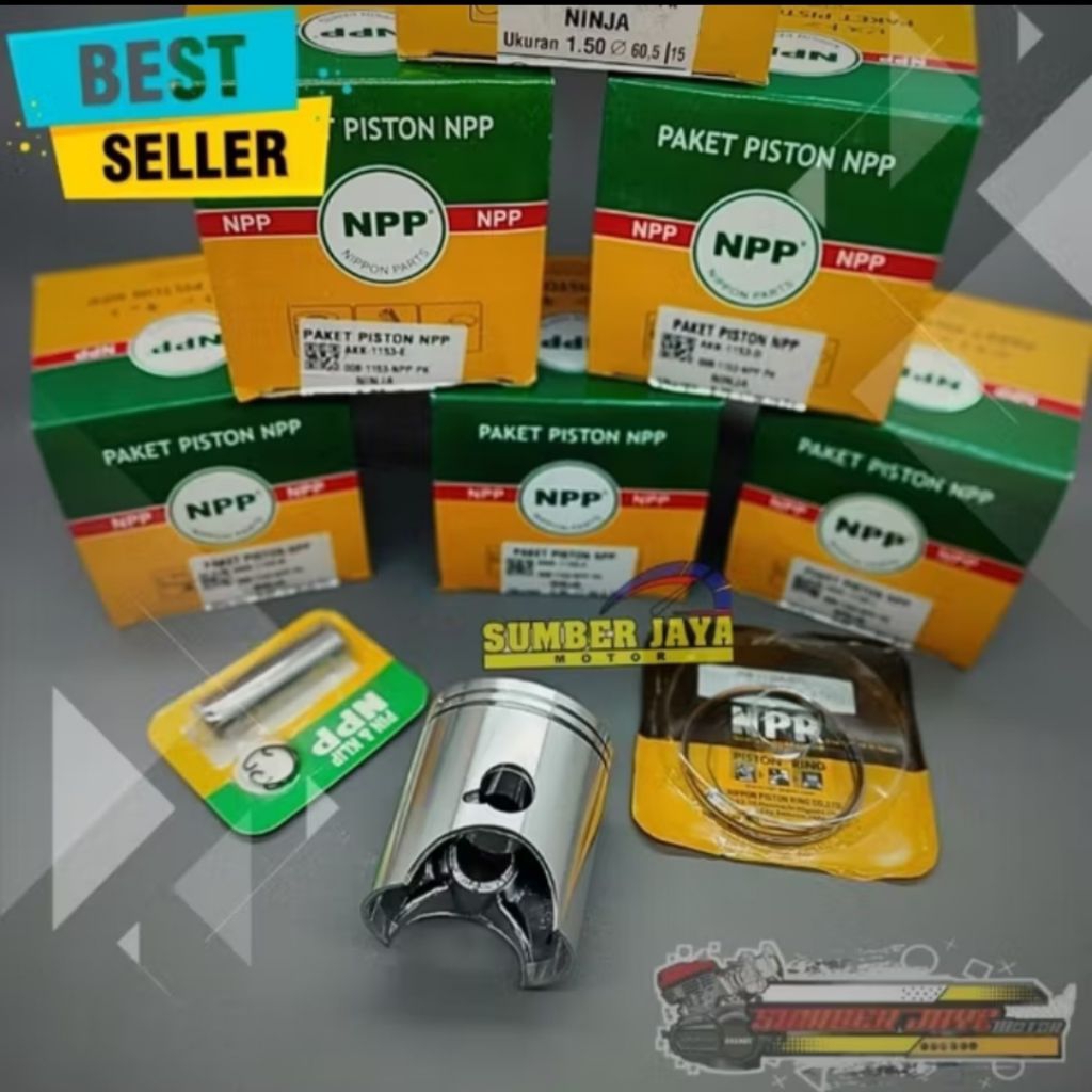 PISTON KIT NPP NINJA 2TAK NINJA R RR NINJA S SS OS 1,00_(OS 100) ORIGINAL NPP BERKUALITAS