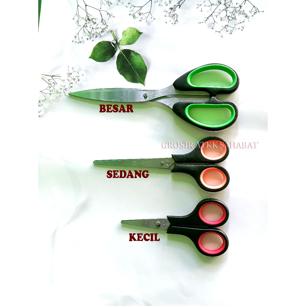 

GROSIR HARGA PER LUSIN (12 PCS) Gunting Murah Stainless Steel Ukuran Kecil / Sedang / Besar