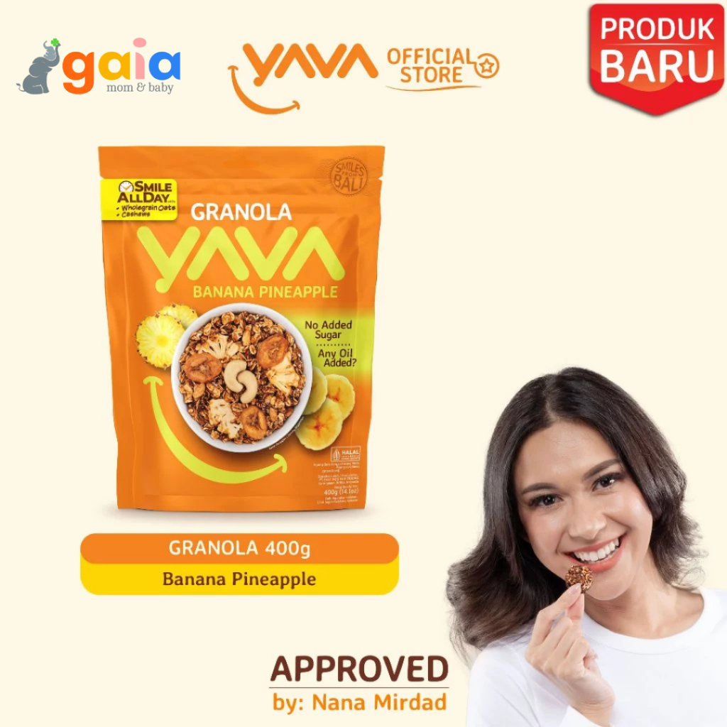 

YAVA Granola No Sugar Oil Banana Pineapple 400gr