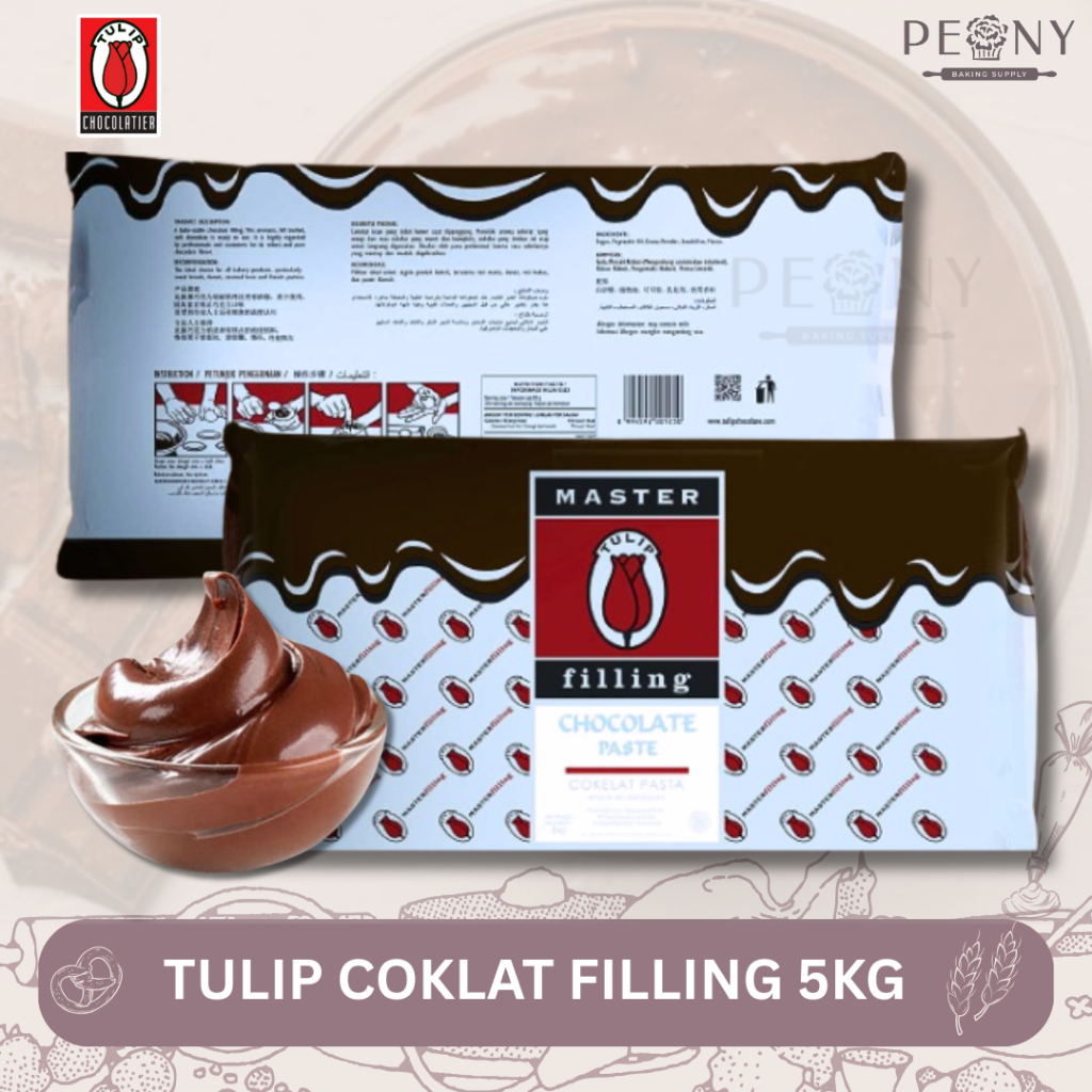

(5KG) TULIP FILLING COKLAT / FILLING COKLAT / ISIAN COKLAT / ISIAN ROTI