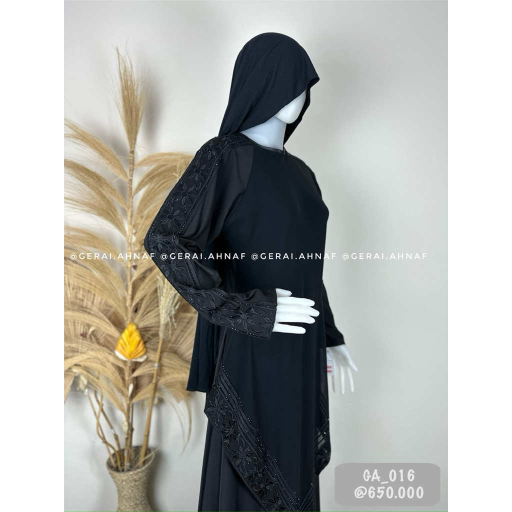 GA_016 / ABAYA ORI SAUDI / ABAYA ARAB SAUDI / ABAYA IMPORT SAUDI / ABAYA ORIGINAL / ABAYA ASLI SAUDI