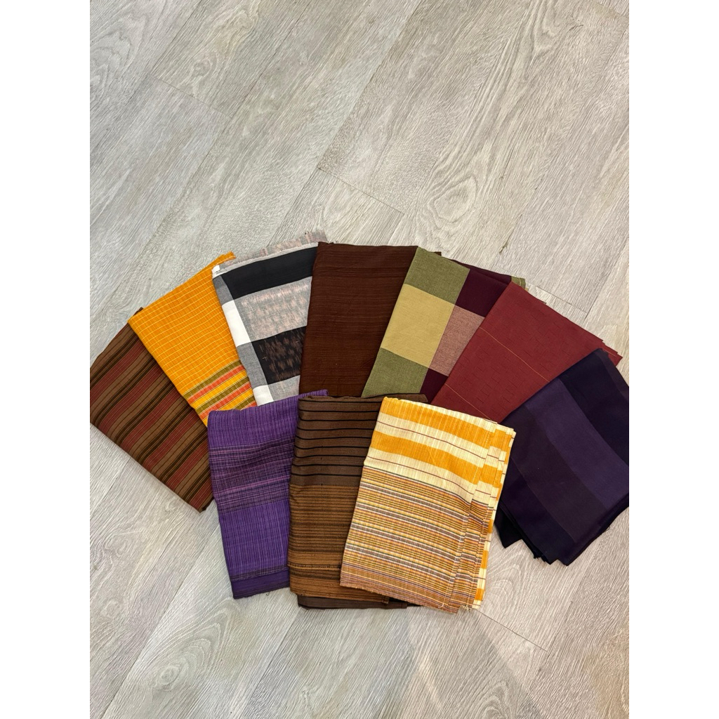 Saput Endek Polosan Tanpa Tepi