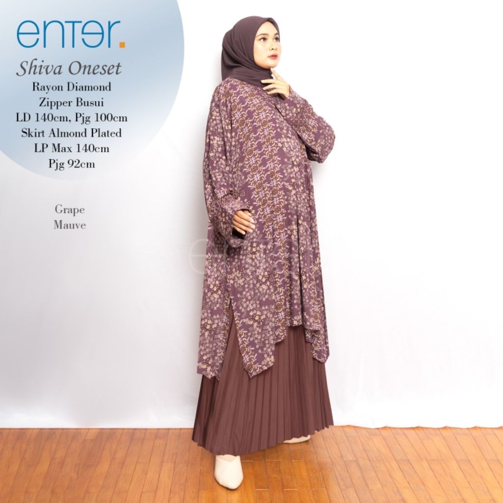 Setelan Celana Wanita Jumbo Motif SHIVA Set Ori Enter