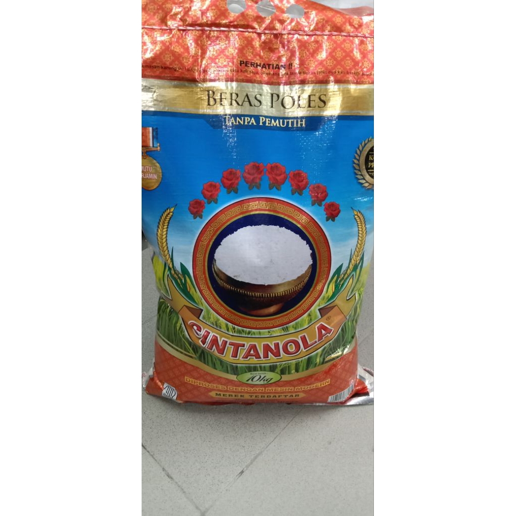 

Beras premium 10kg SINTANOLA / beras poles 10kg