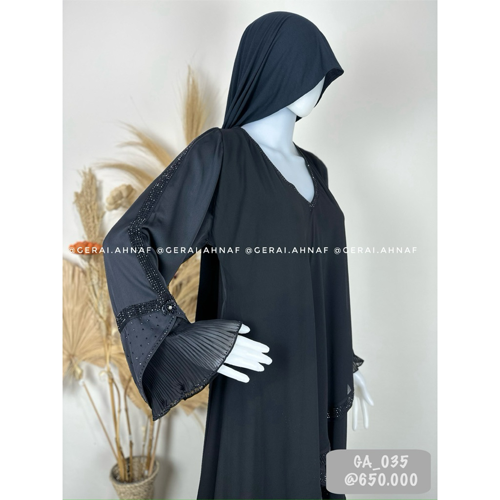 GA_035 / ABAYA ORI SAUDI / ABAYA ARAB SAUDI / ABAYA IMPORT SAUDI / ABAYA ORIGINAL / ABAYA ASLI SAUDI
