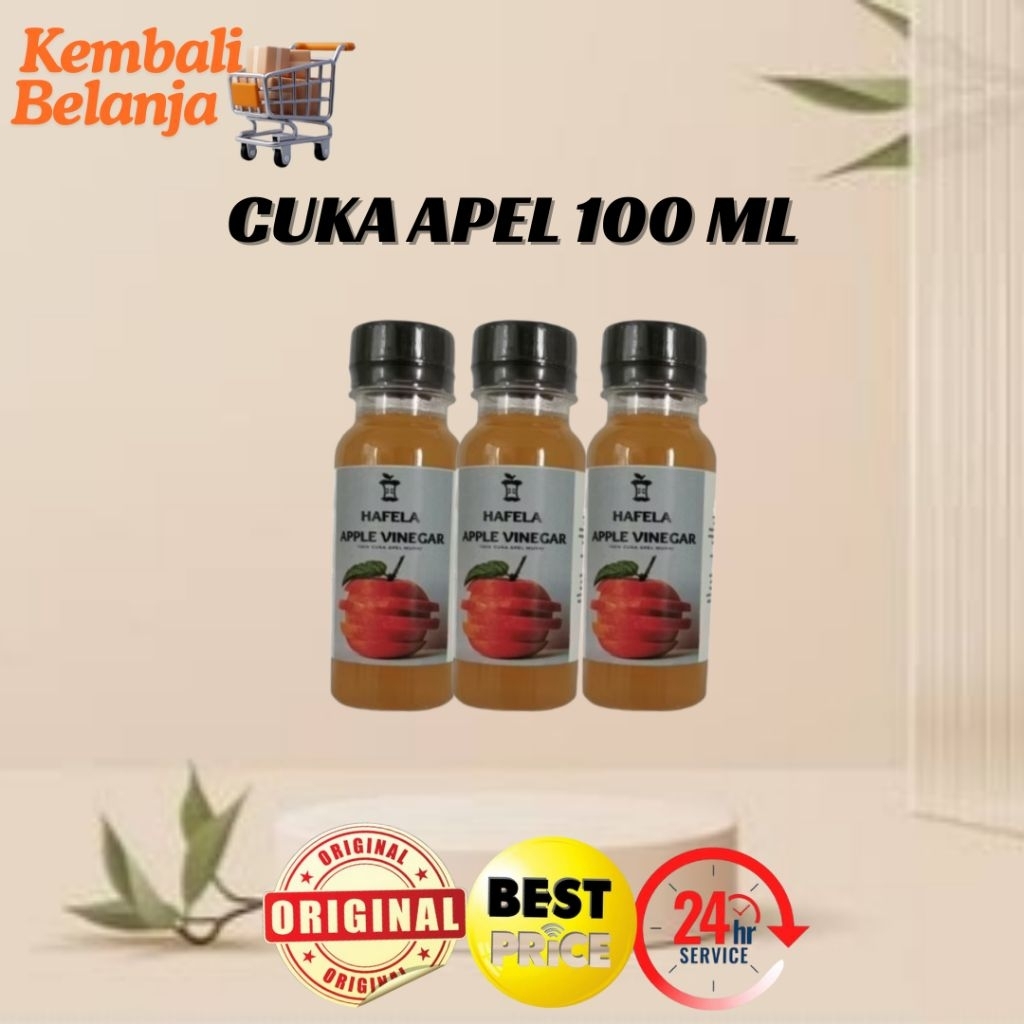 

Cuka Apel Murni 100 Ml/ Cuka Apel Asli/ Cuka Apel Batu/ Cuka Apel Murah/ Apple Vinegar