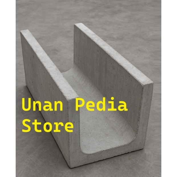 Cetakan Uditch Beton 40x40x120 cm - Cetakan Precast U-Ditch Beton - Cetakan Beton U