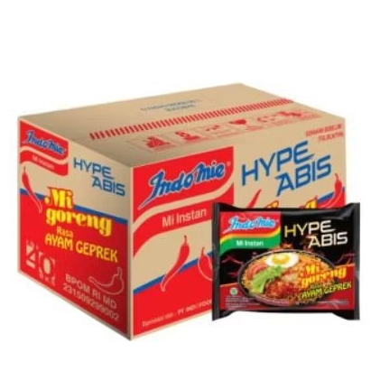 

indomie Hype Abis goreng ayam geprek mie instan dus 40 pcs