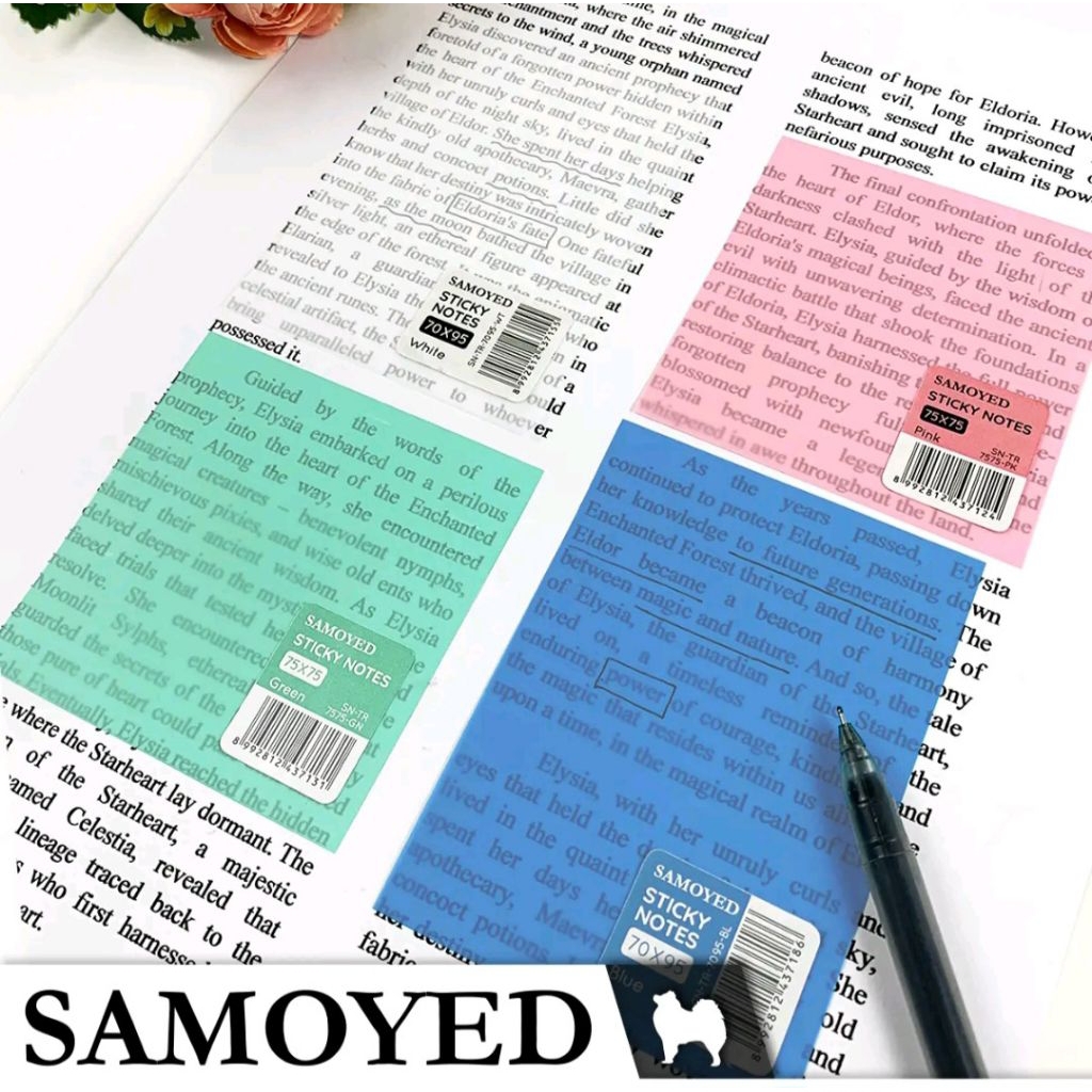 

Kertas Memo Tempel Transparan / Sticky Notes / Penanda buku Transparan