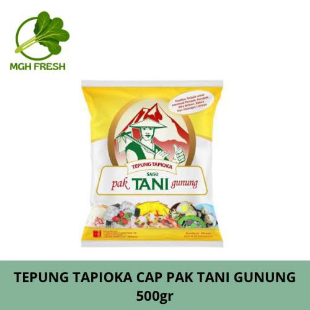 

(ECEREAN) TEPUNG TAPIOKA CAP PAK TANI 500 GR