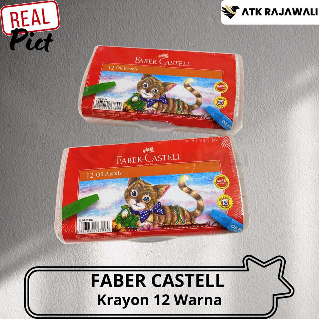 

Crayon 12 Warna Faber Castell / Oil Pastel 12 Colour Faber Castell