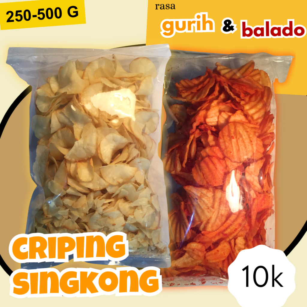 

Keripik Kripik Singkong 250-500 G Kanoha Snack