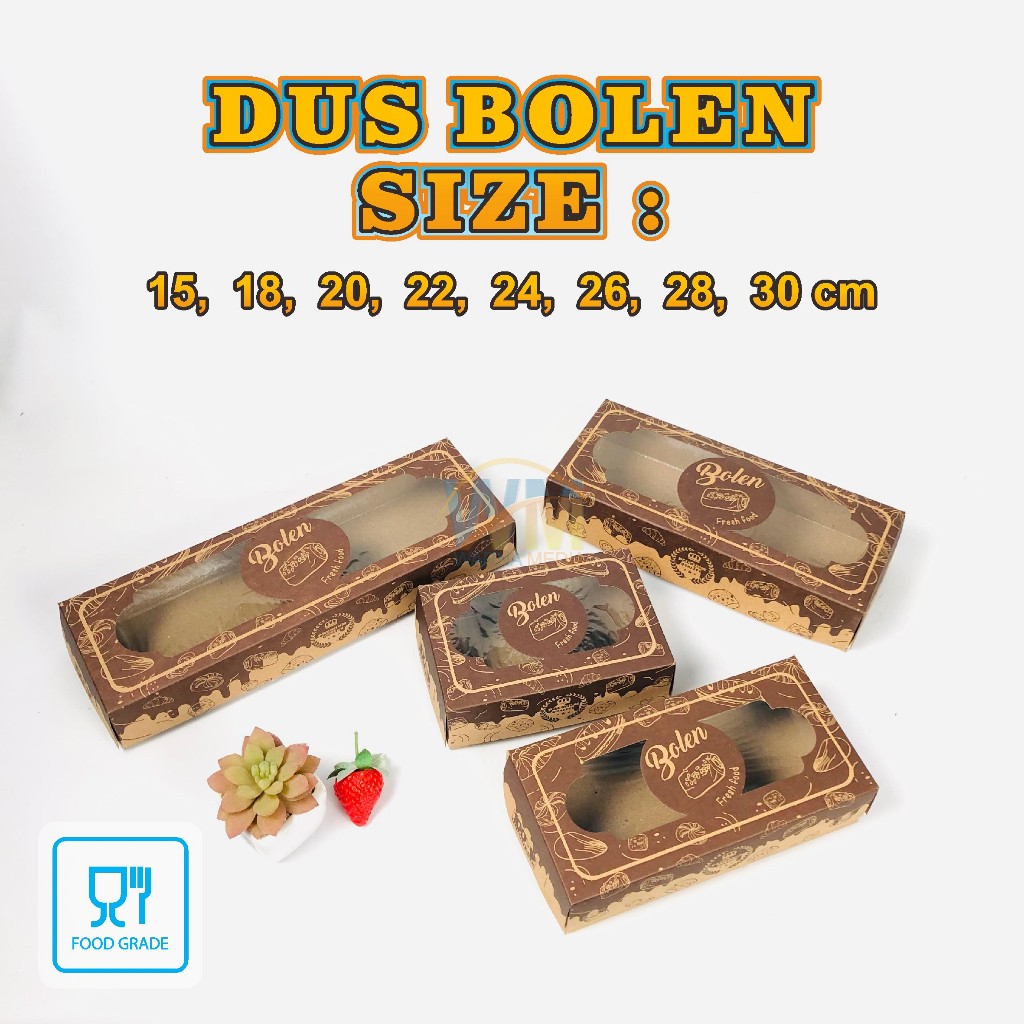 

Dus Box Bolen Pisang Isi 10 – Dus Bolen Kraft Window Mika Food Grade – 8 Ukuran 30×10×5 s/d 15×10×5