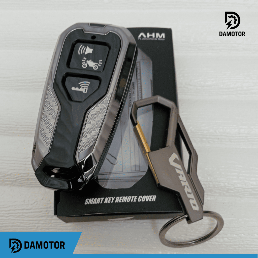 Paket Gantungan dan Cover Remote Kunci Motor Vario – Pelindung Remote Smart Key Vario