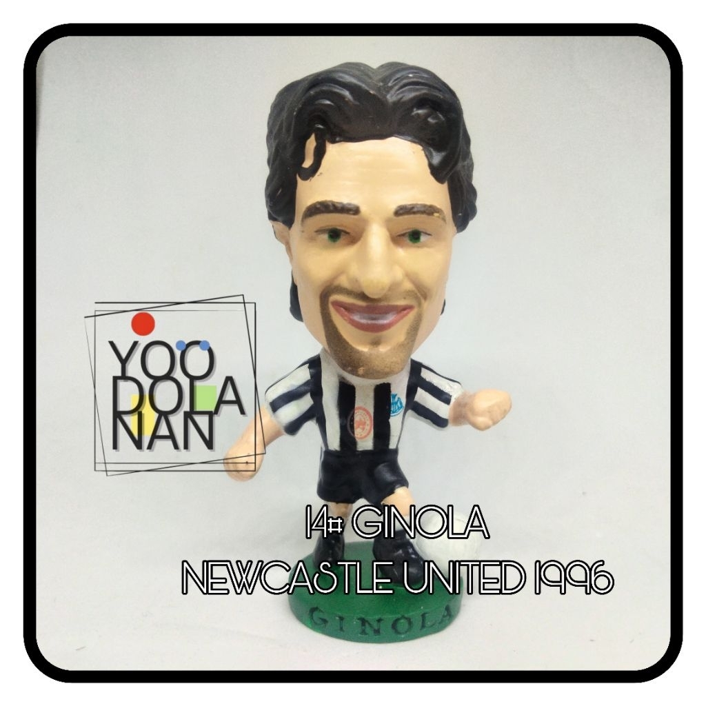 14# GINOLA - NEWCASTLE UNITED 1996 CORINTHIAN PROSTARS FIGURE PEMAIN BOLA
