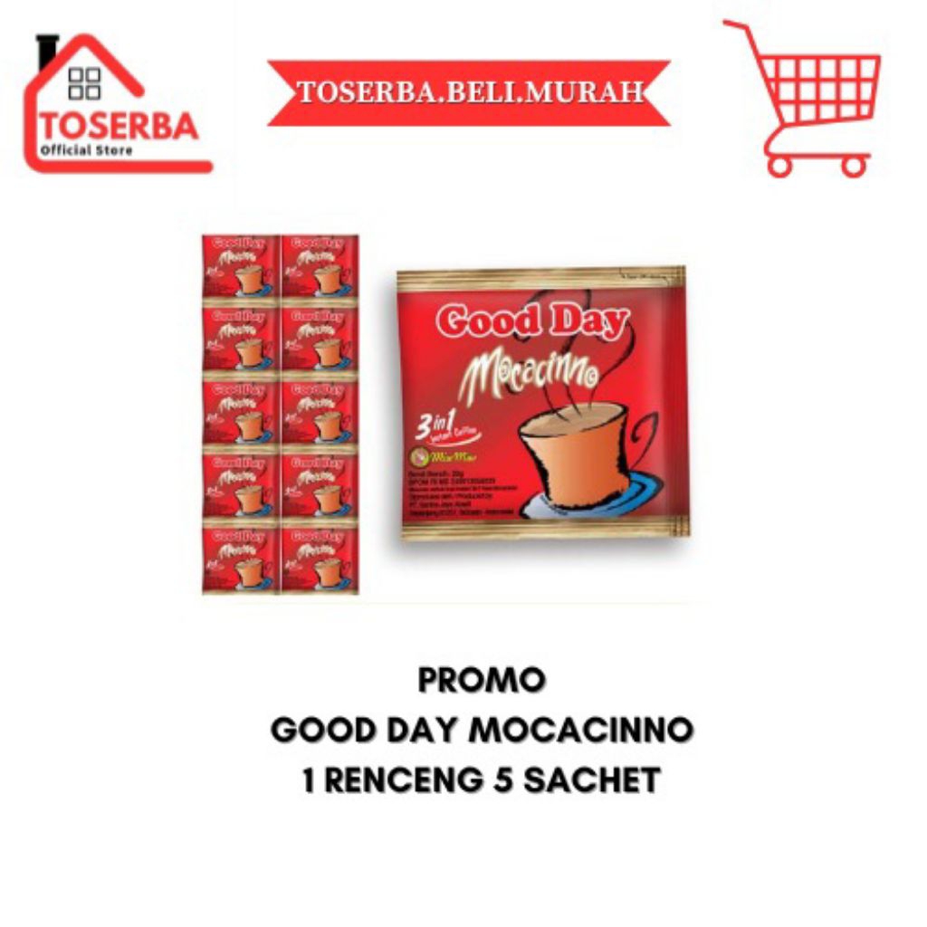 

[READY STOCK] PROMO Good Day Mocacinno 20gr 1 Renceng isi 5 Sachet
