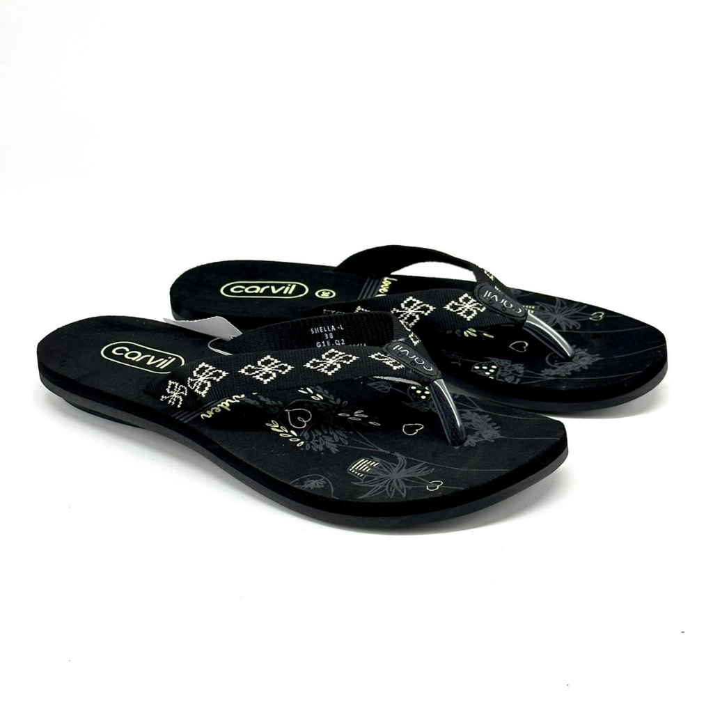 Carvil Sandal Wanita SHELLA-L Sendal Jepit Flat Teplek Dewasa Remaja Spons Murah | Carvil Origina;