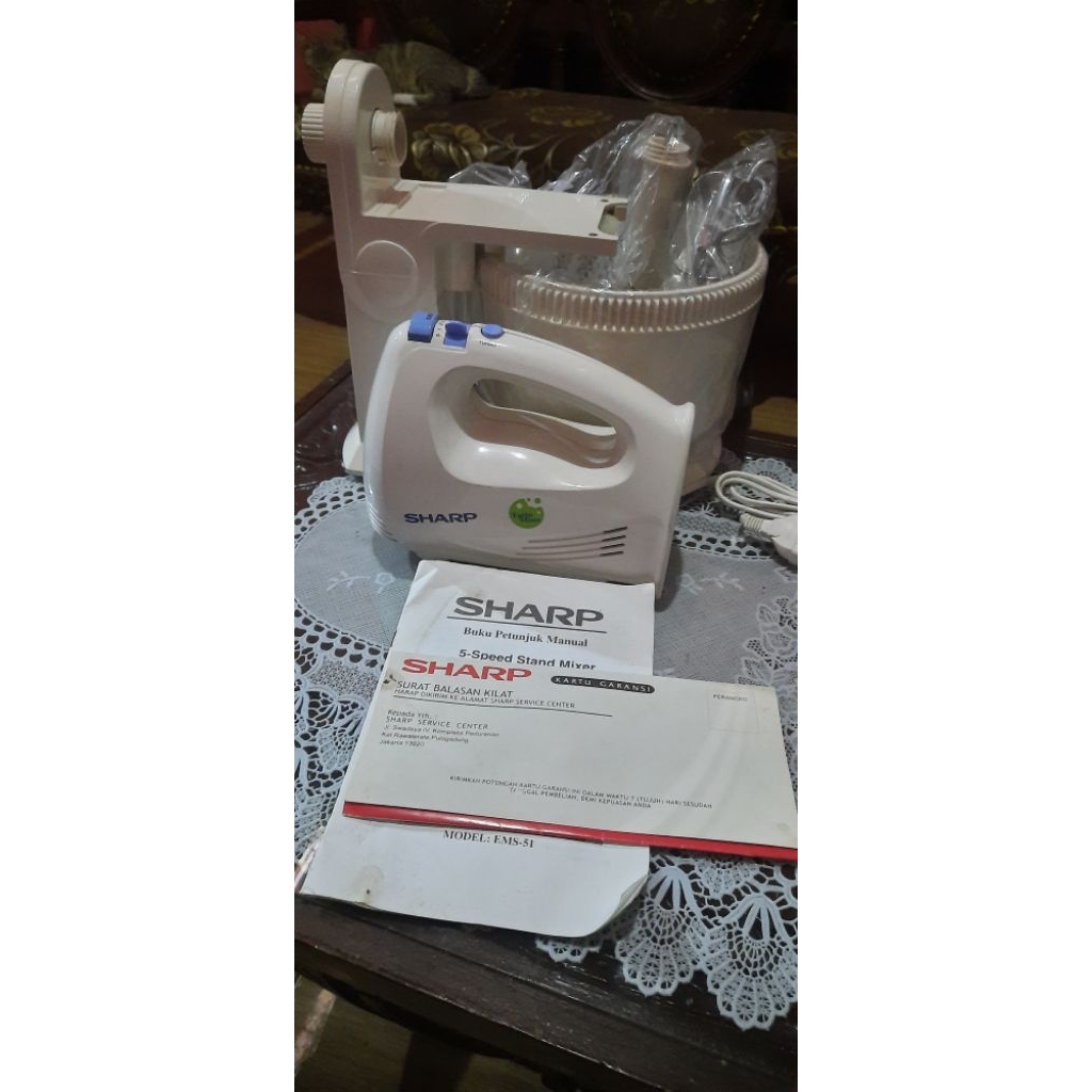 Stand mixer hand mixer mixer kue mixer roti Sharp EMS-51L
