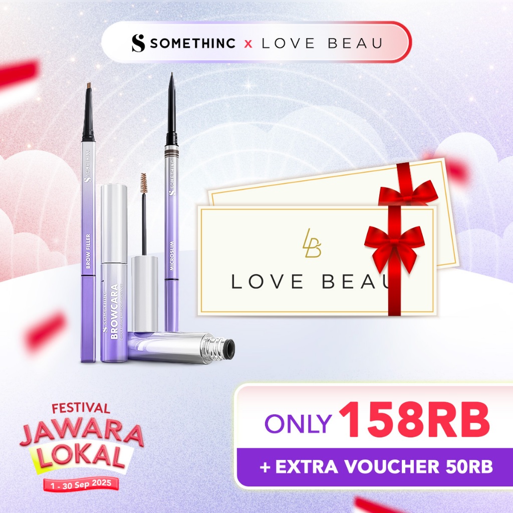 

technandaa - somethinc 2 pcs perfect brow kit pensil alis natural tahan lama + maskara shopee