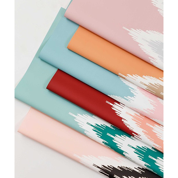 

20 LEMBAR Kertas Buket Bunga Flower Wrapping Tribe Lurik Totem Tribal Craft Paper KB6176