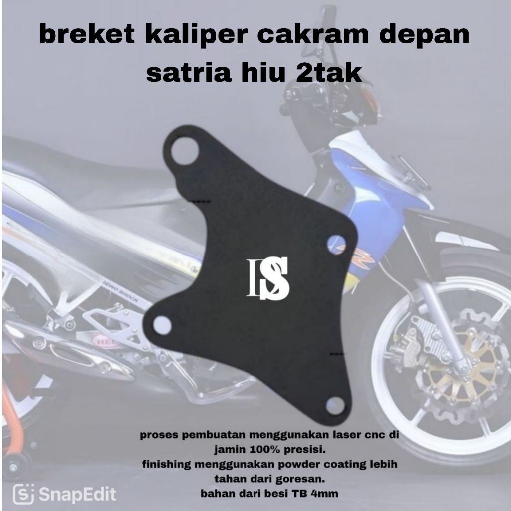 Temukan Breket Bracket Dudukan Pangkon Kaliper Piringan Disc Depan Satria 2 tak Hiu Lumba Piringan B