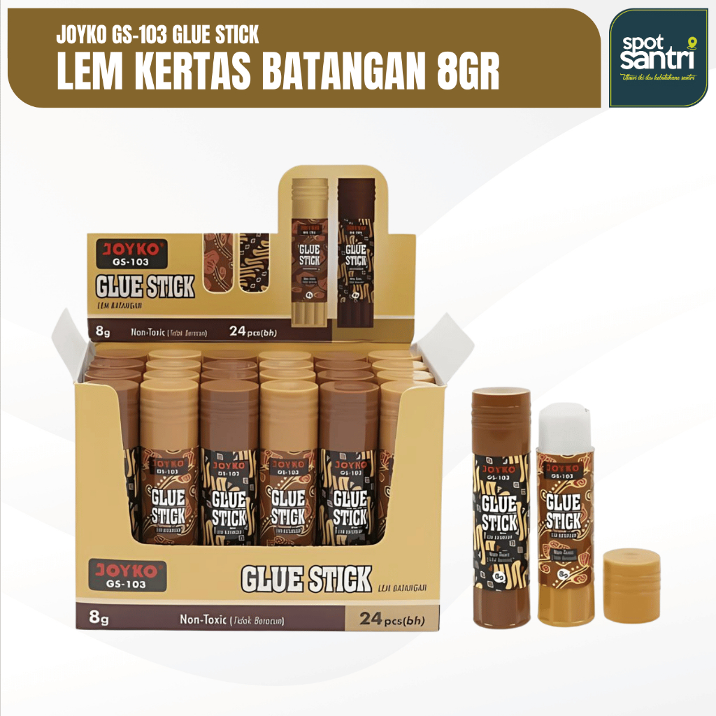 

Glue Stick Joyko GS-103 Motif Batik | Lem Kertas Batangan 8Gr [PCS]