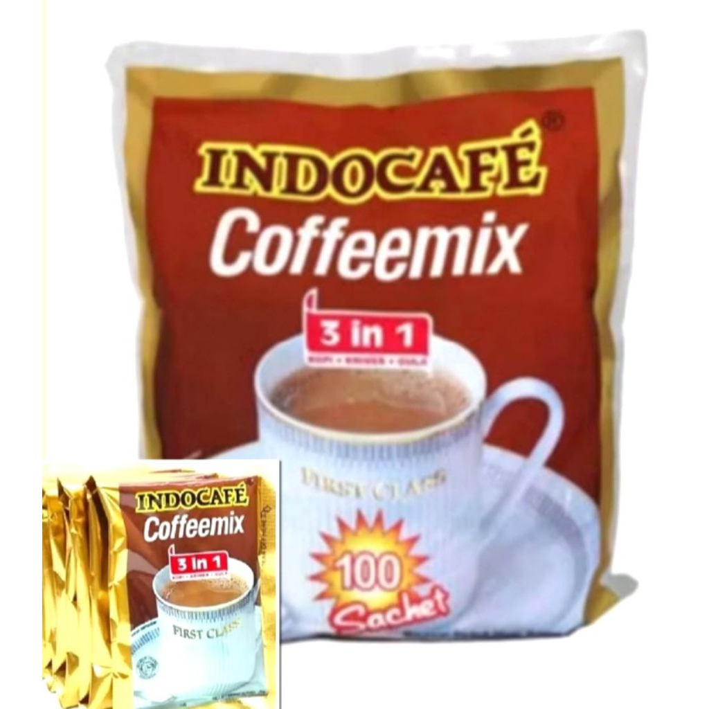 

indocafe coffee mix instan 1 pack isi 100 sachet exp 2027