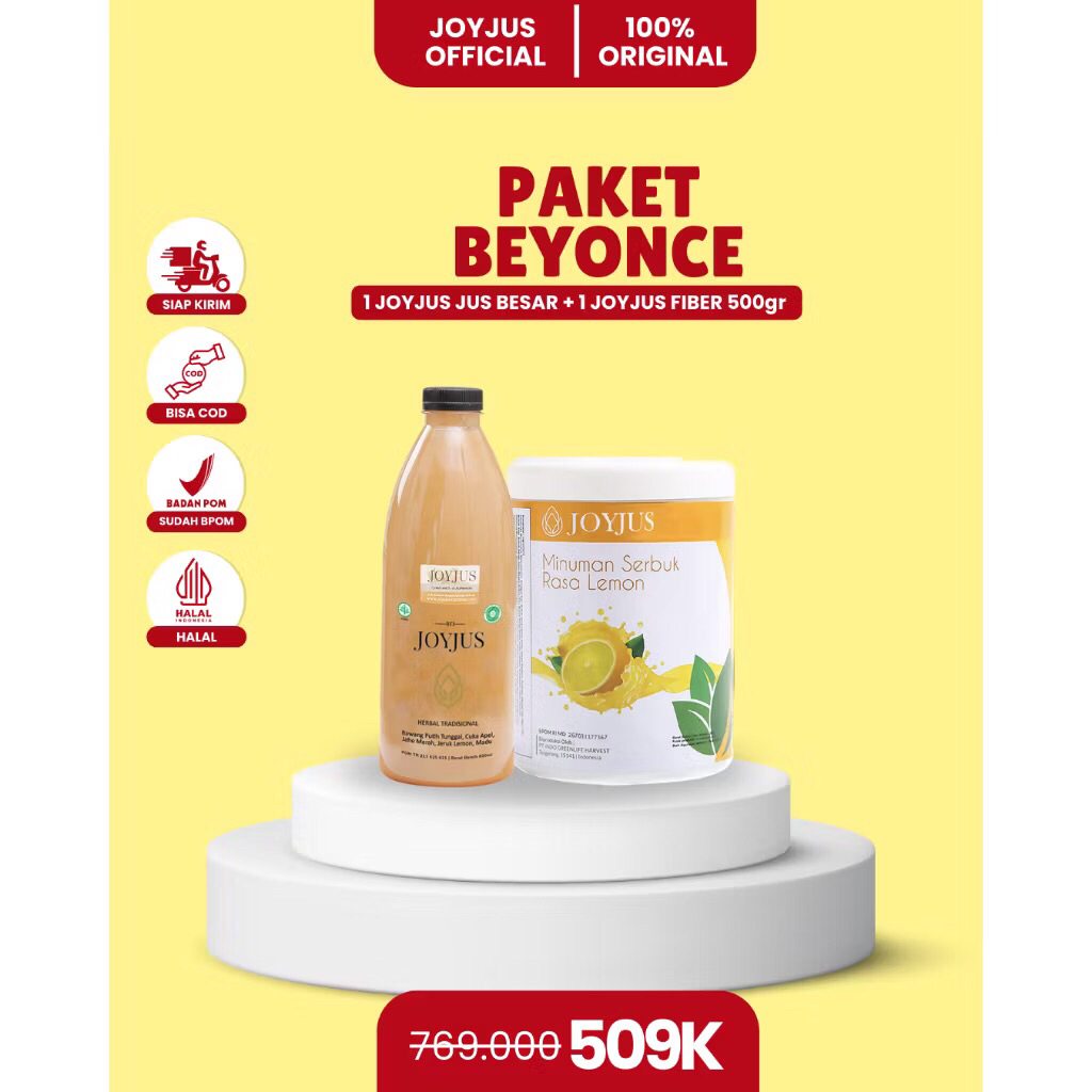 

Joyjus Paket Beyonce | Joyjus besar 650ml dan Joyjus Fiber