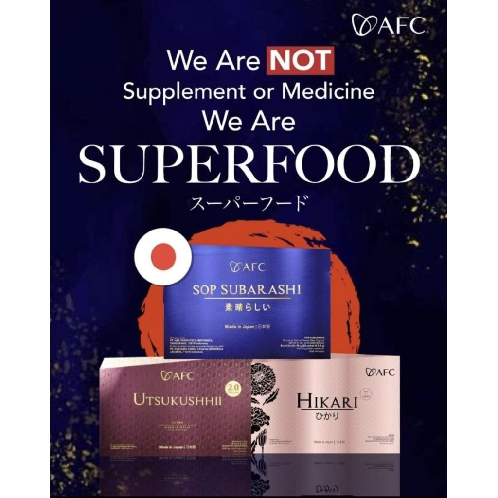 Sop Subarashi Utsukushhii Gold Hikari Original AFC Japan