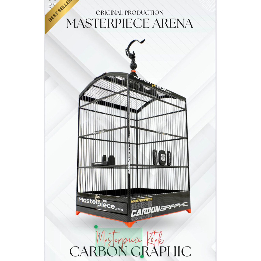 SANGKAR KANDANG KOTAK PREMIUM MASTERPIECE SERIES NEW CARBON DECAL RUJI FIBER ORIGINAL NO 2