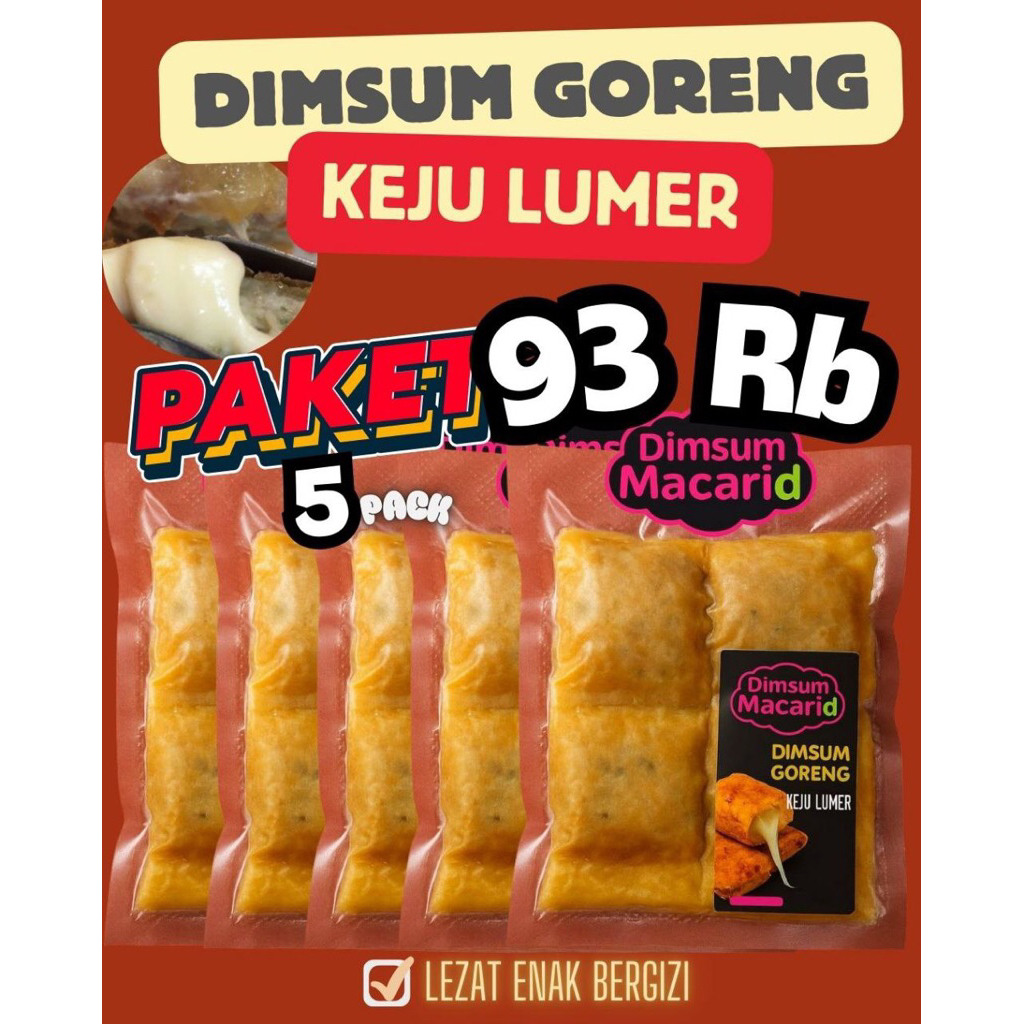 

Dimsum Goreng Keju Lumer crot (Paket 5 Pack)