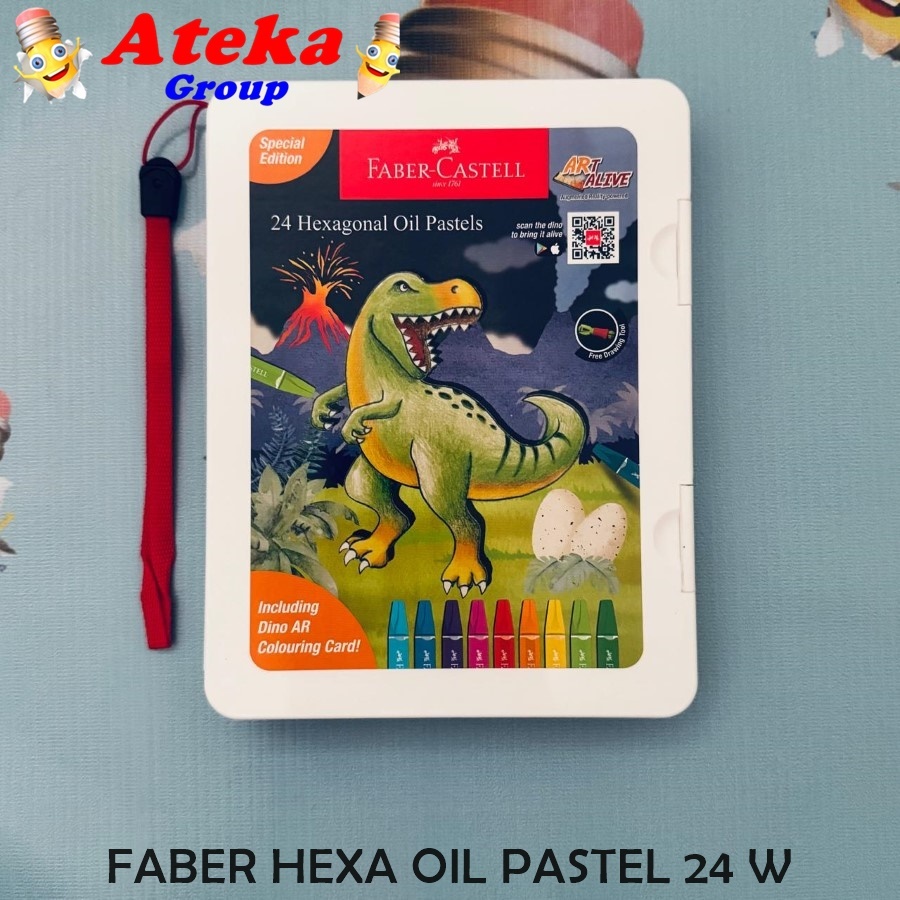 

[1 SET ] FABER CASTELL OIL PASTEL 24 WARNA HEXA