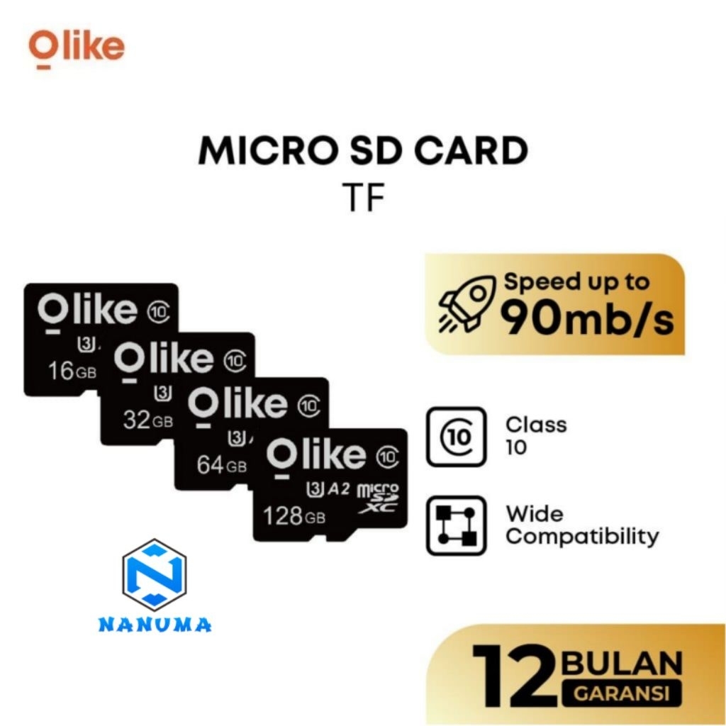 Olike Micro SD Card Kartu Memori 4GB 8GB 16G 32GB 64GB 128GB