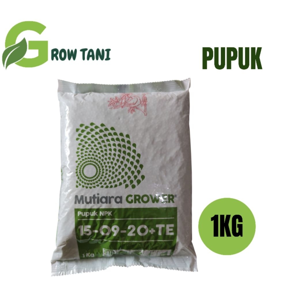 PUPUK NPK MUTIARA GROWER 1KG KEMASAN ORIGINAL PABRIK (NO3)