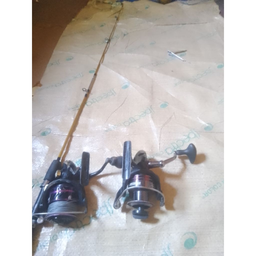pancingan second keadaan seperti digambar dapat 1 pancing dan 2 rell pancing 500 ada minesnya jg dan