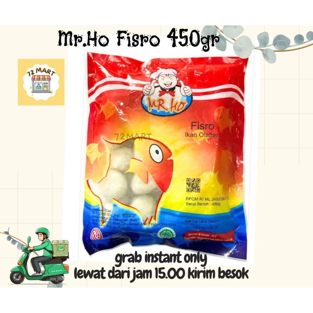 

Mr.Ho fisro 450gr | Bakso Telur Ikan