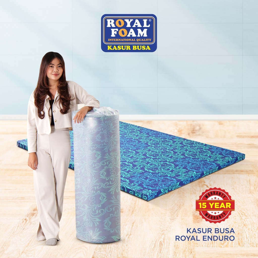 [GIFT] Kasur Busa Royal Foam Enduro Kasur Anak Kos Premium Rollpack Density 24 T5cm / 10cm