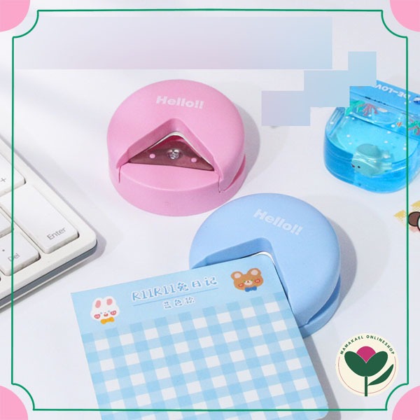 

Hello round corner cutter pemotong ujung kertas bulat tumpul MK2059