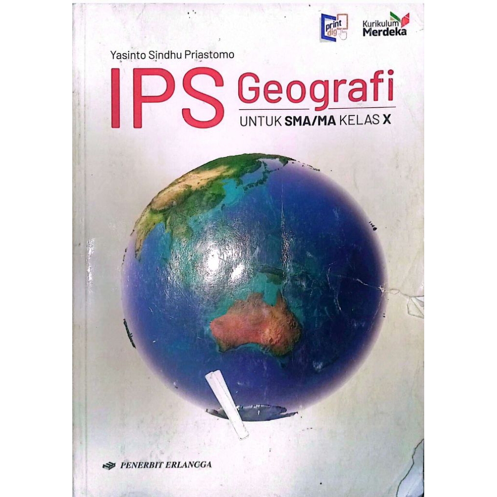 BUKU GEOGRAFI ERLANGGA KELAS 10 (PRELOVED)