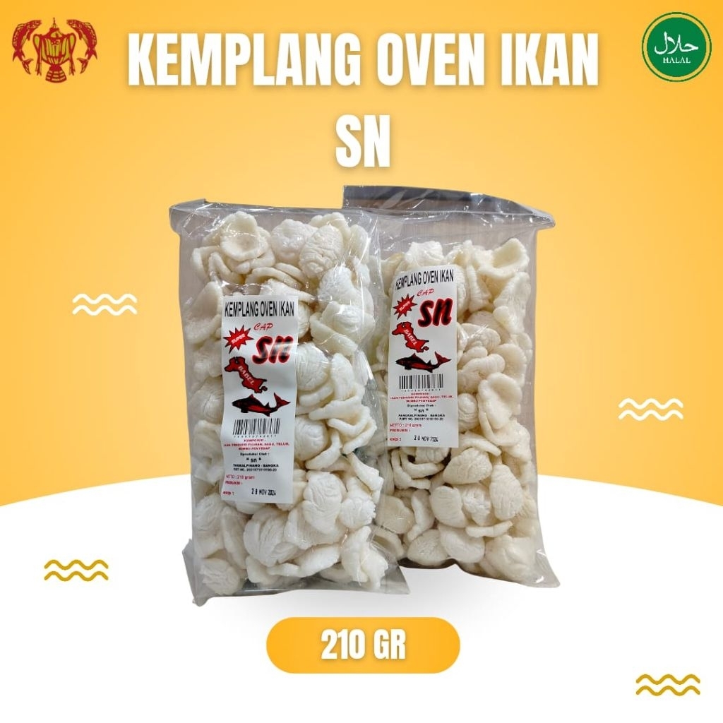 Kemplang oven ikan khas Bangka cap SN, kecil