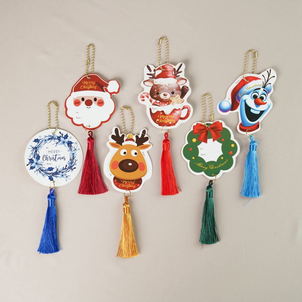

Hang Tag Natal Santa Tassel Premium Christmas Hang Tag Premium