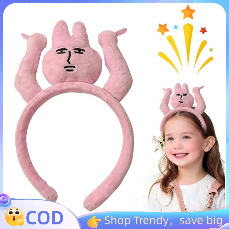 Bando Boneka Pegang Rambut Bando Pink Bando Pink Lucu Bando Jepit Rambut Boneka