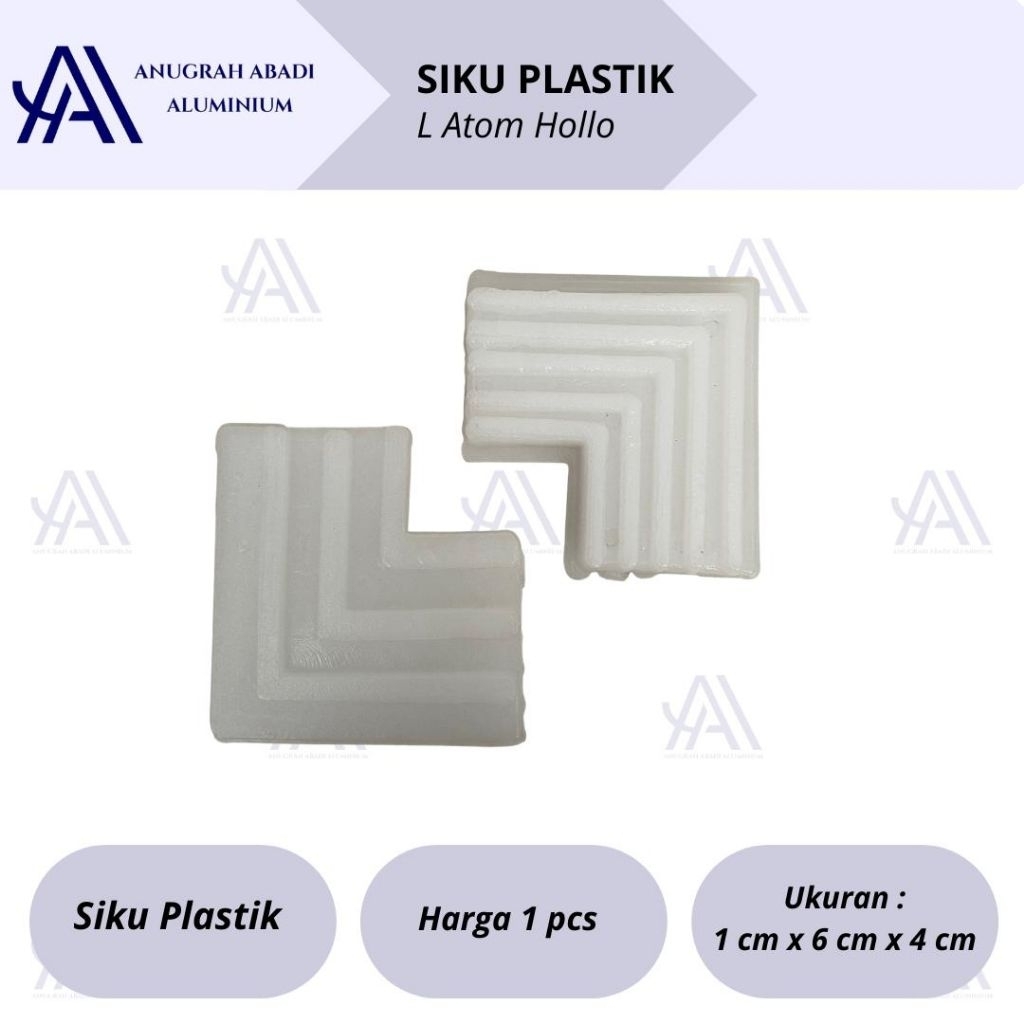 Siku Plastik Frame Profile Aluminium / Siku Plastik Hollow Penyambung Spigot / Siku Kitchen Set